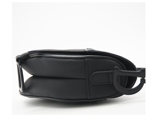 Borsa Saddle in pelle di vitello ultra opaca Christian Dior Nero - vista 5