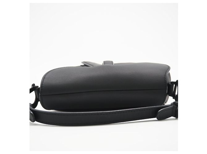 Borsa Saddle in pelle di vitello ultra opaca Christian Dior Nero - vista 8