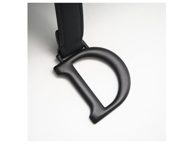 Borsa Saddle in pelle di vitello ultra opaca Christian Dior Nero - vista 9