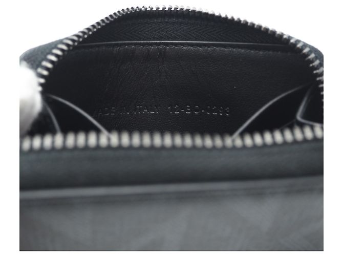 Christian Dior CD Diamond Leather Coin Case Brown Black - view 11