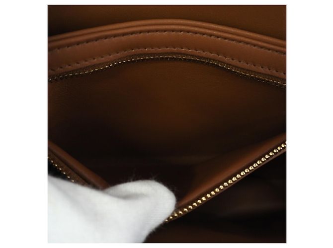 Céline Borsa a Spalla Celine Teen Triomphe Marrone Bianco - vista 10