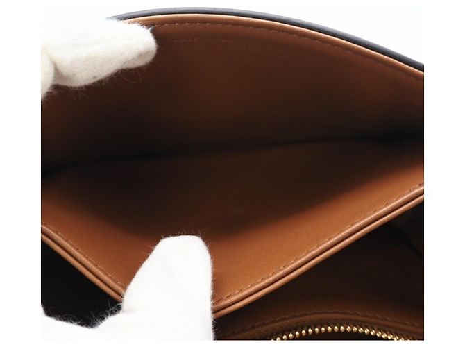 Céline Borsa a Spalla Celine Teen Triomphe Marrone Bianco - vista 11