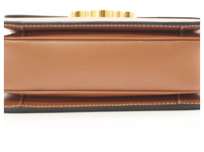 Céline Borsa a Spalla Celine Teen Triomphe Marrone Bianco - vista 7