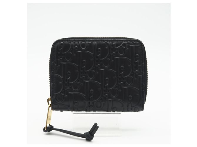Monedero de cuero Trotter Gravity de Christian Dior Negro - vista 2