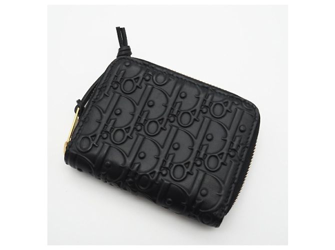 Monedero de cuero Trotter Gravity de Christian Dior Negro - vista 3