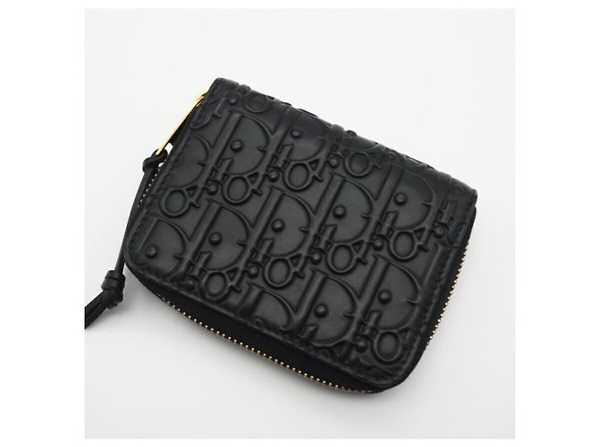 Monedero de cuero Trotter Gravity de Christian Dior Negro - vista 4