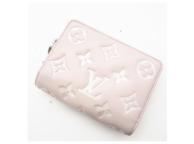 Cartera Bifold Lou Bloom de Cuero de Cordero Louis Vuitton Castaño Rosa - vista 3