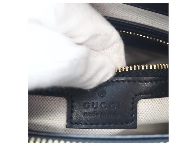 Gucci GG gesteppte Lederhandtasche Schwarz - Ansicht 13