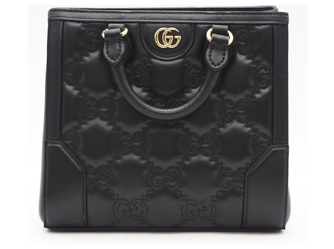 Gucci GG gesteppte Lederhandtasche Schwarz - Ansicht 3