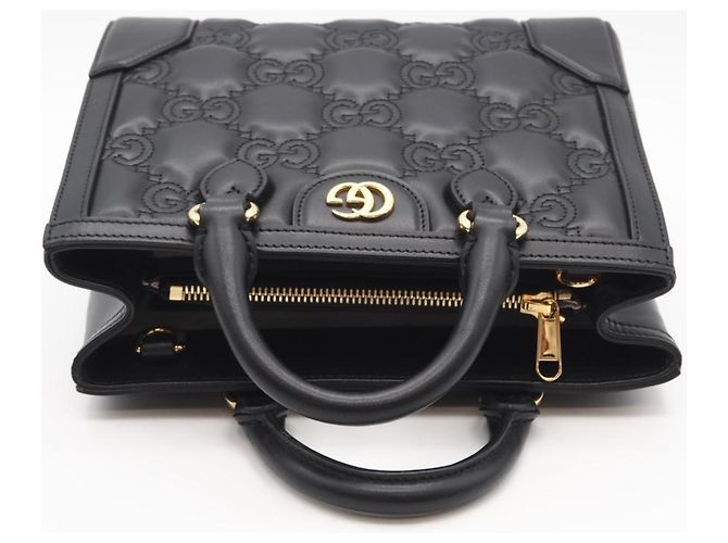 Gucci GG gesteppte Lederhandtasche Schwarz - Ansicht 5