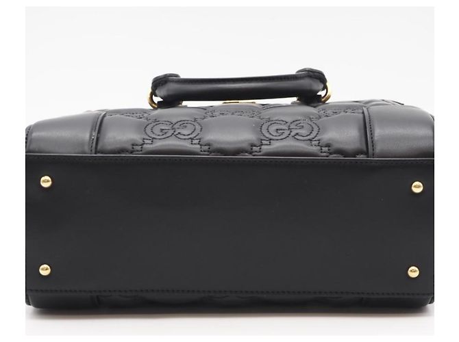 Gucci GG gesteppte Lederhandtasche Schwarz - Ansicht 6