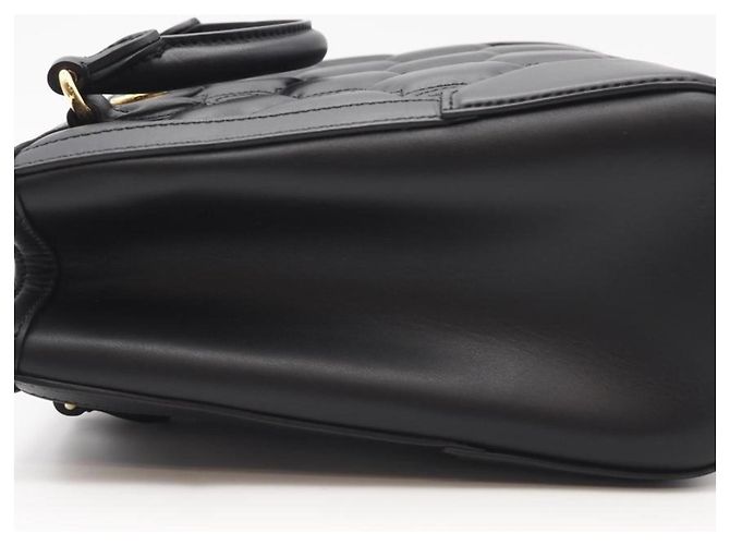 Gucci GG gesteppte Lederhandtasche Schwarz - Ansicht 7