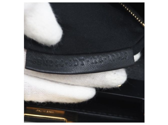 FENDI Leder Mini Peekaboo Gold Edition Handtasche Schwarz - Ansicht 17