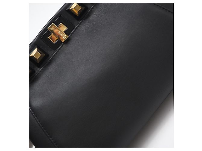 FENDI Leder Mini Peekaboo Gold Edition Handtasche Schwarz - Ansicht 4