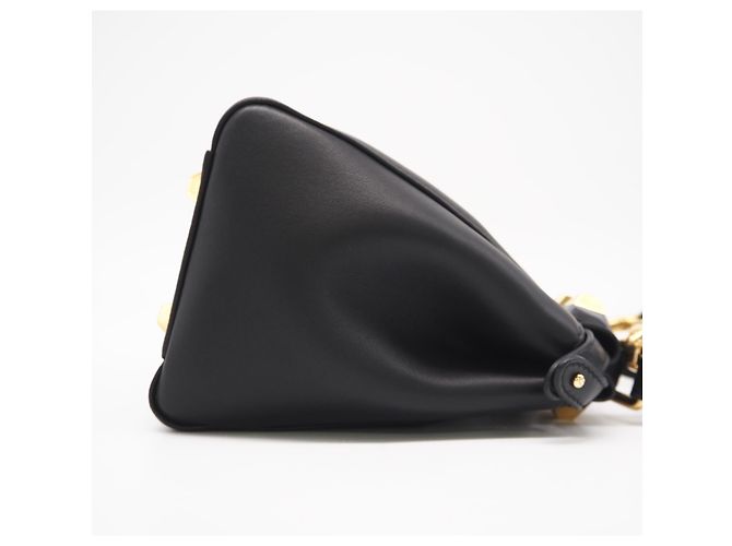 FENDI Leder Mini Peekaboo Gold Edition Handtasche Schwarz - Ansicht 7
