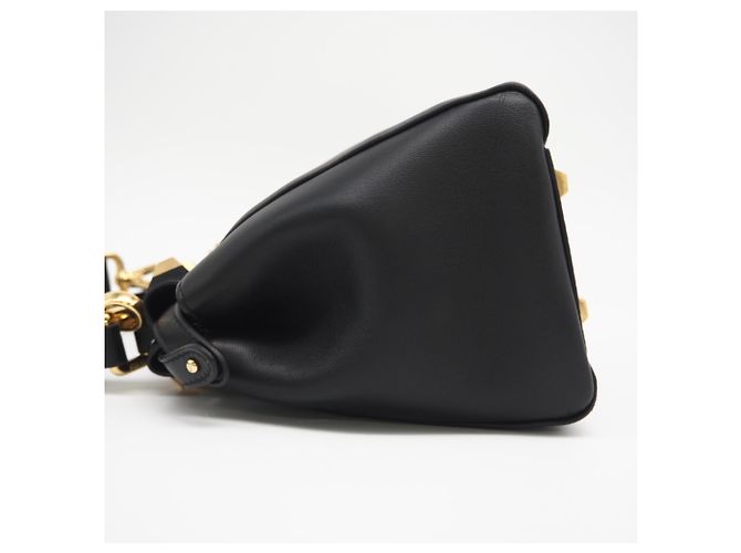 FENDI Leder Mini Peekaboo Gold Edition Handtasche Schwarz - Ansicht 8