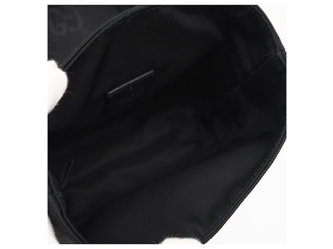 Borsa a Spalla Gucci GG in Nylon Off-the-Grit Nero - vista 10