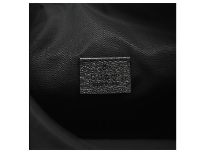 Borsa a Spalla Gucci GG in Nylon Off-the-Grit Nero - vista 11