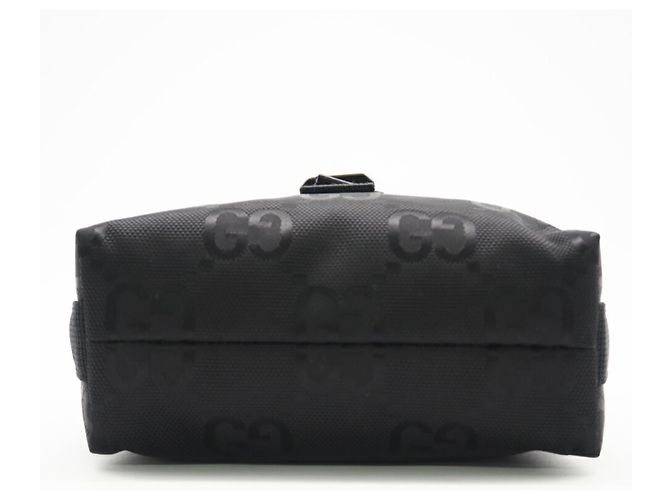 Borsa a Spalla Gucci GG in Nylon Off-the-Grit Nero - vista 8