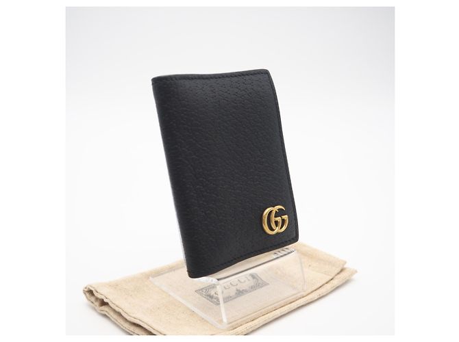 Gucci Double G Leather Card Case Black - view 2