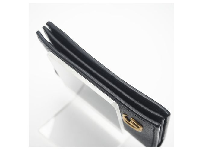 Gucci Double G Leather Card Case Black - view 5