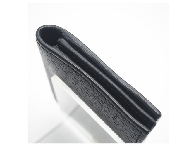 Gucci Double G Leather Card Case Black - view 7
