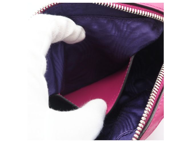 Borsa Boston Mini in Nylon Matelassé GG di Gucci Rosa - vista 11