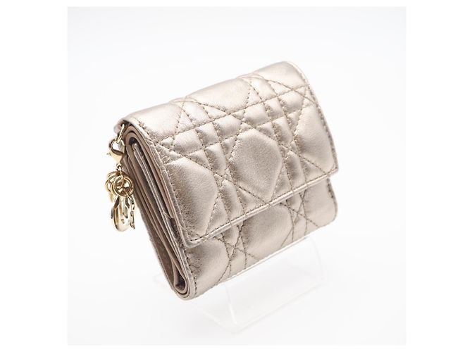 Cartera Lady Dior de Christian Dior Dorado - vista 2