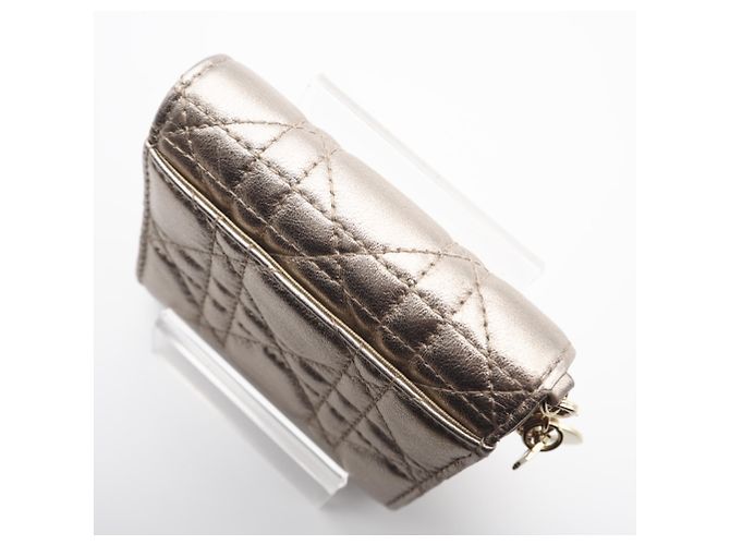 Cartera Lady Dior de Christian Dior Dorado - vista 6