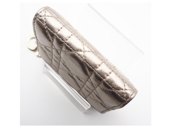 Cartera Lady Dior de Christian Dior Dorado - vista 7