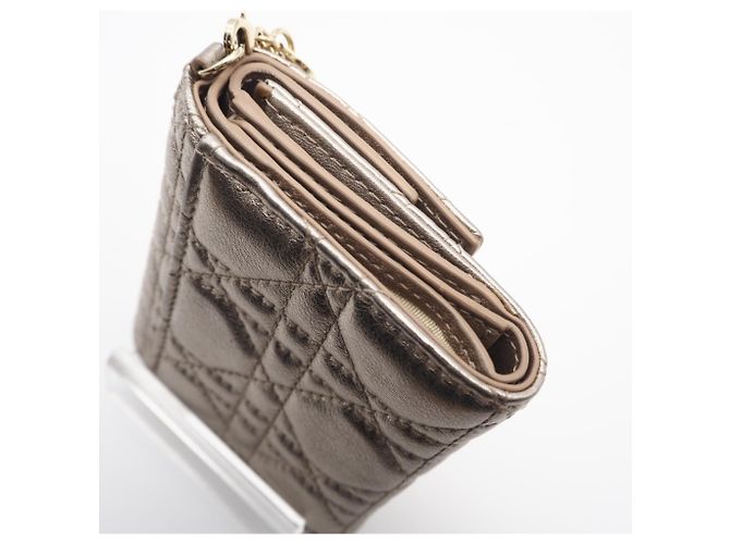 Cartera Lady Dior de Christian Dior Dorado - vista 8