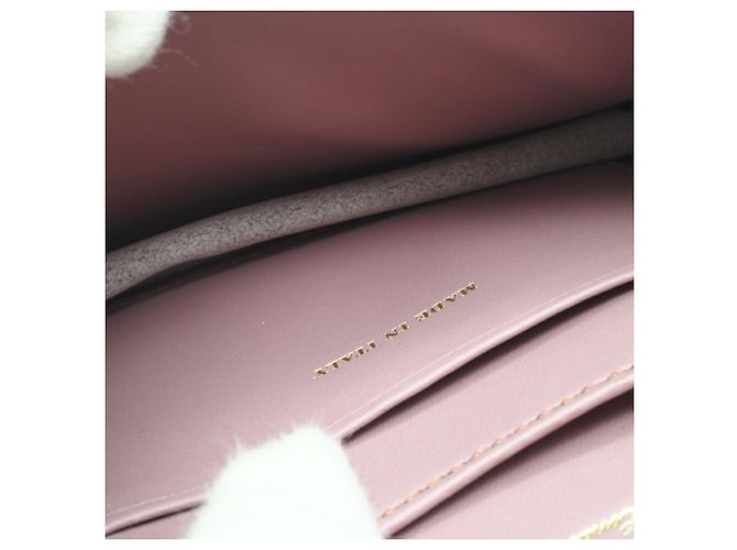 Pochette a spalla in pelle rosa Burberry - vista 10