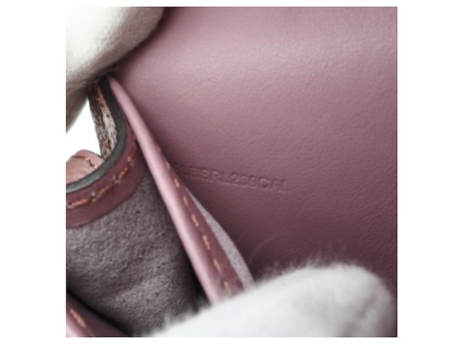 Pochette a spalla in pelle rosa Burberry - vista 14