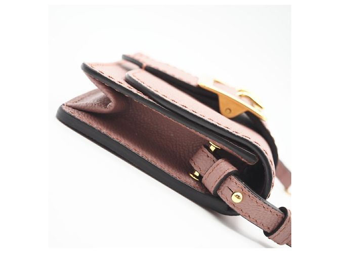 Pochette a spalla in pelle rosa Burberry - vista 6