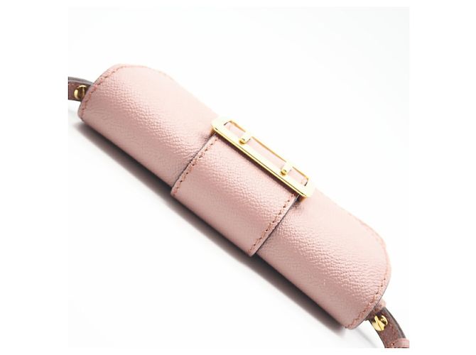 Pochette a spalla in pelle rosa Burberry - vista 8