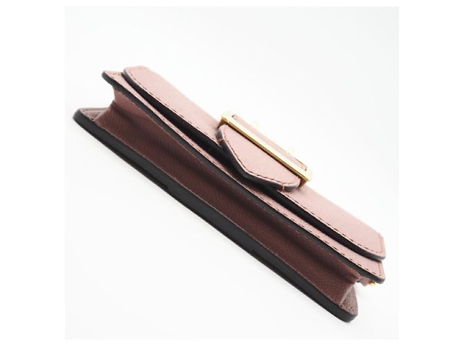 Pochette a spalla in pelle rosa Burberry - vista 9