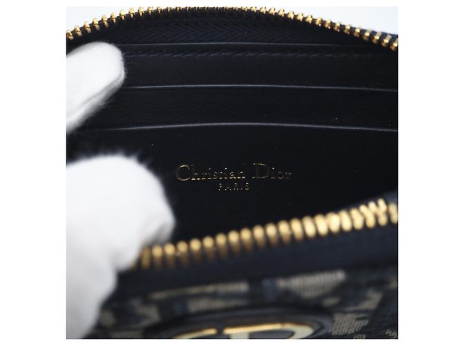 Portamonete in jacquard obliquo Christian Dior - vista 12