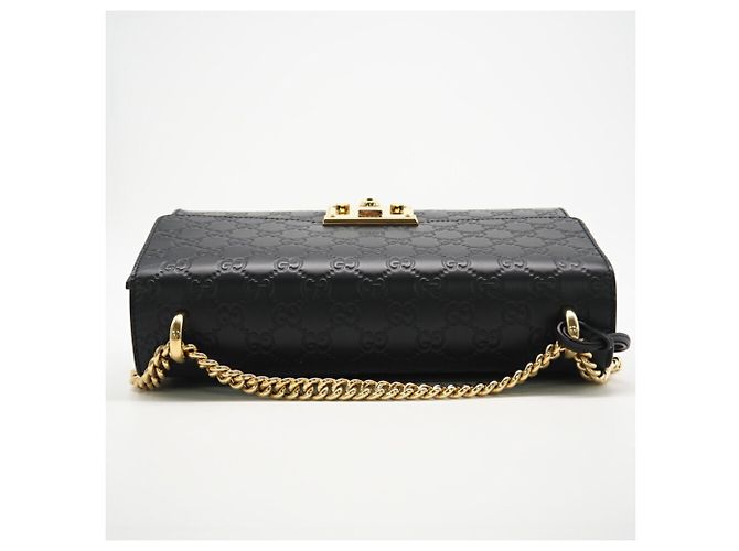 Borsa a Spalla in Pelle Guccissima Padlock di Gucci Nero - vista 10