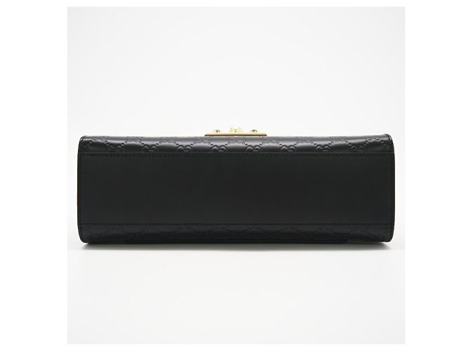 Borsa a Spalla in Pelle Guccissima Padlock di Gucci Nero - vista 9