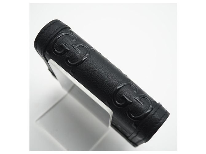 Billetera de cuero con relieve GG de Gucci Negro - vista 5