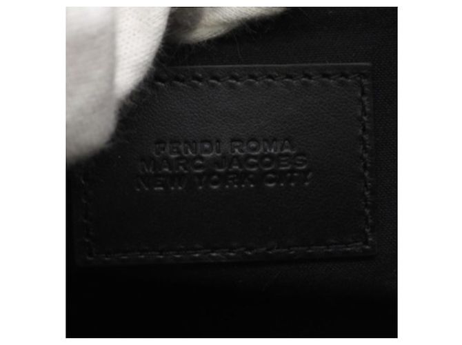 Borsa a vita in tessuto grigio Zucca Fendi - vista 11