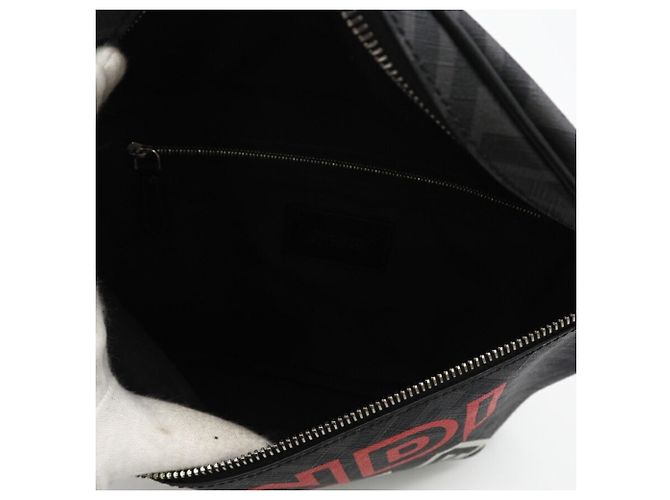 Borsa a vita in tessuto grigio Zucca Fendi - vista 9
