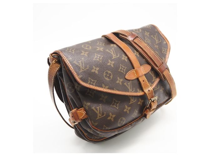 Borsa a Spalla Saumur 30 Monogramma Louis Vuitton Marrone - vista 2