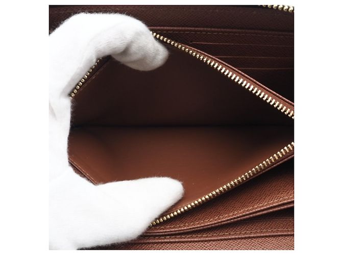 Zippy Geldbörse Monogram Louis Vuitton Braun Beige - Ansicht 10