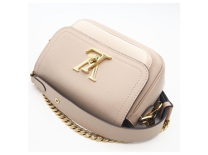 Borsa a Spalla Lockme Tender di Louis Vuitton Blu Beige Grigio Crudo - vista 3