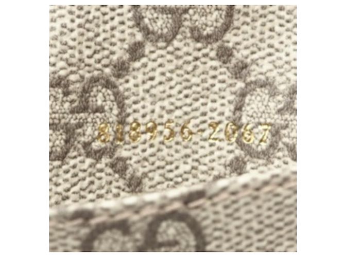 Gucci GG Emblem Fabric Card Case Brown - view 14