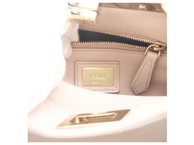Fendi Leder Mini Peekaboo Handtasche Pink Golden - Ansicht 13