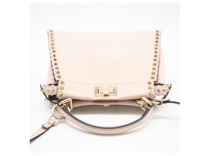 Fendi Leder Mini Peekaboo Handtasche Pink Golden - Ansicht 5