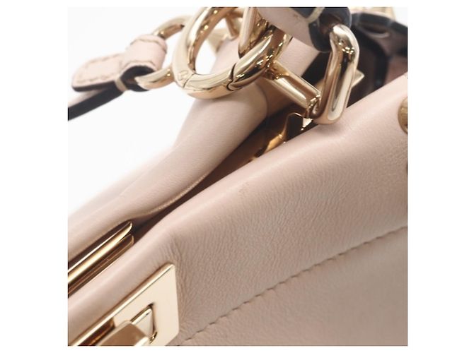 Fendi Leder Mini Peekaboo Handtasche Pink Golden - Ansicht 7