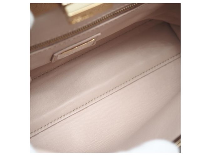 Fendi Leder Mini Peekaboo Handtasche Pink Golden - Ansicht 9